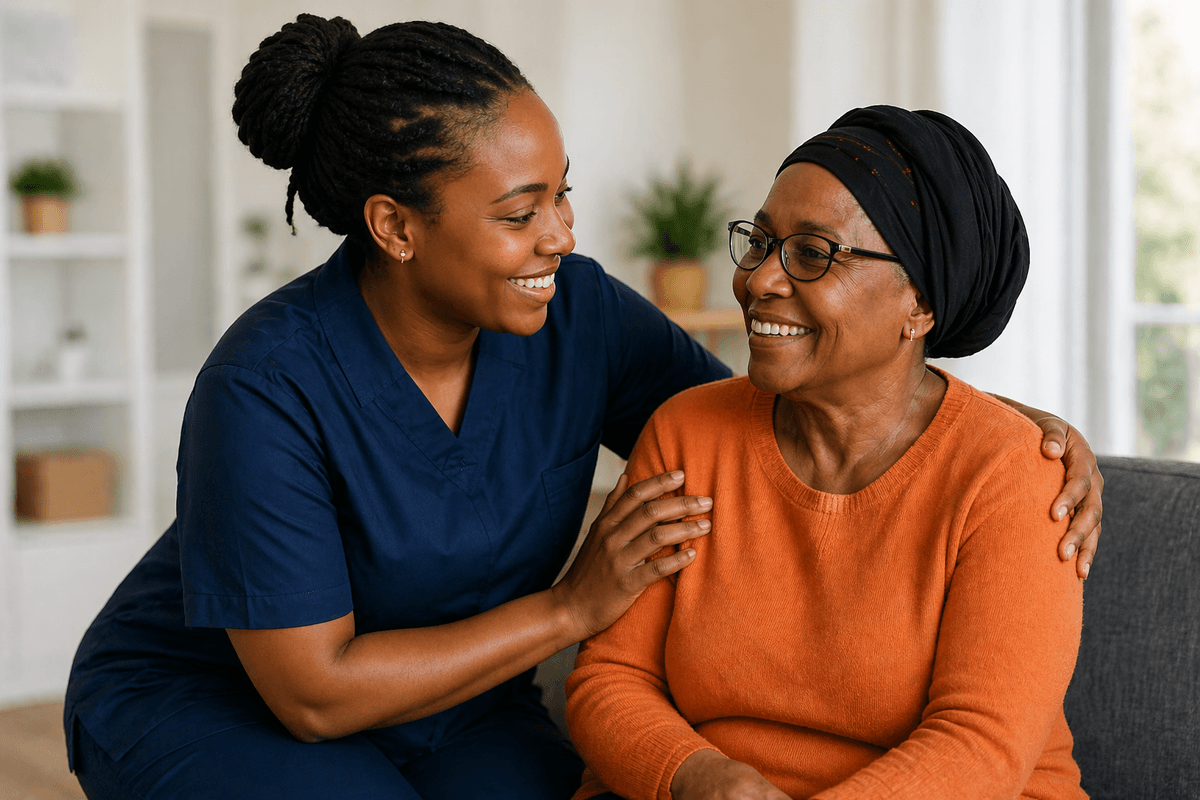 Your Care Nursing professional carer providing compassionate support — care services in Kent